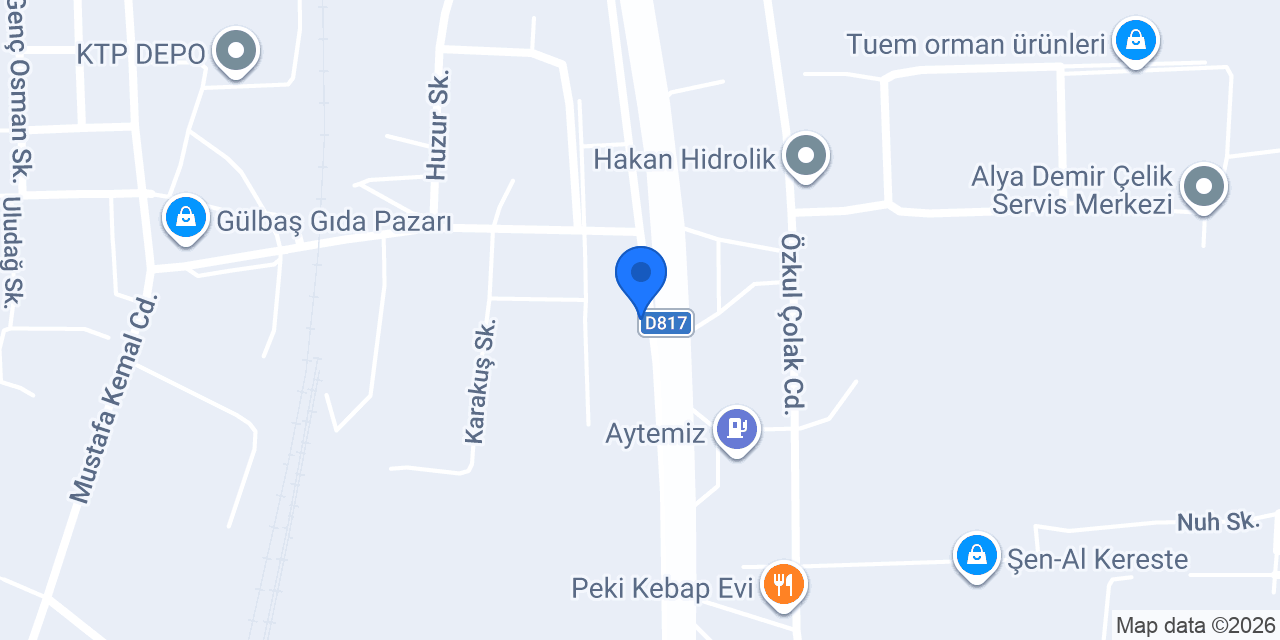 Paşaoğlu Treyler Dorse konumu
