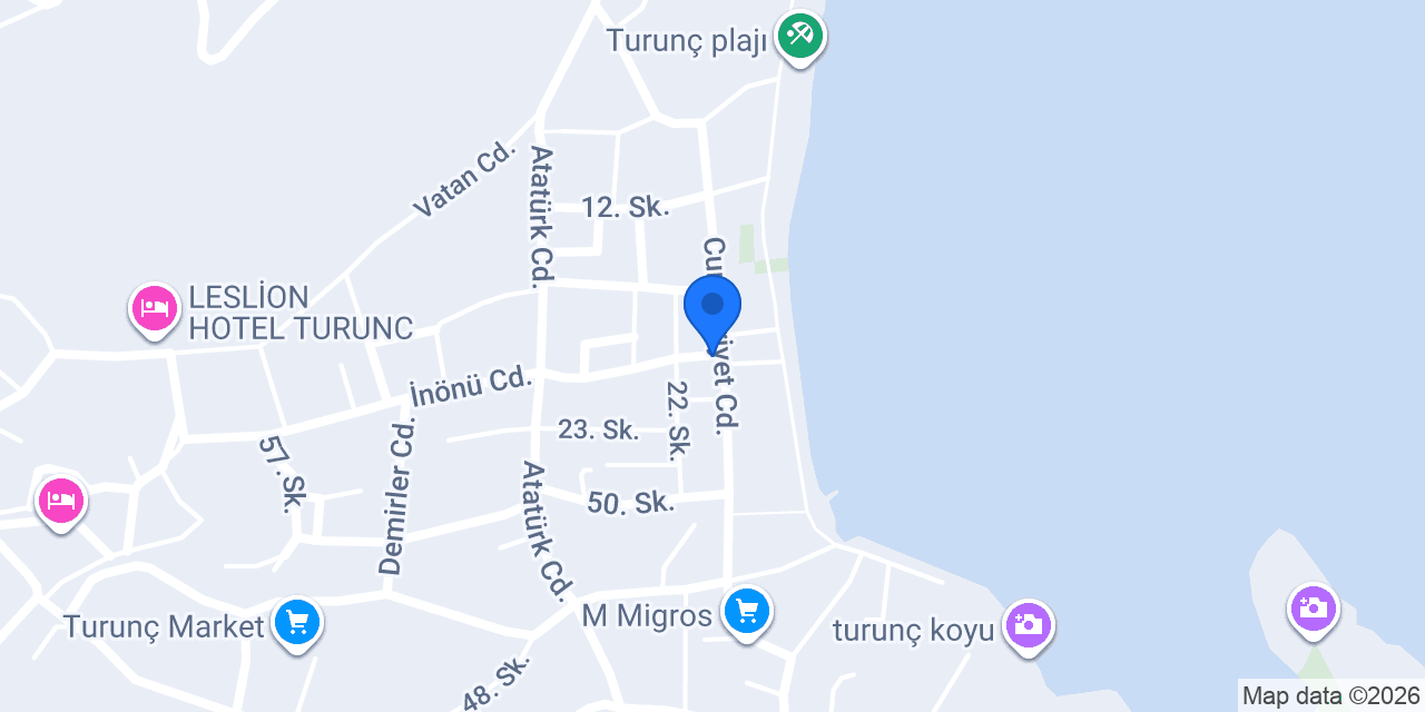 Turunç Taksi Duraği konumu