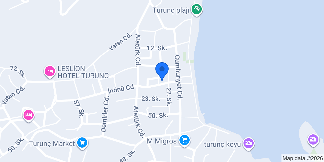 Burak Apart&Otel Turunc konumu