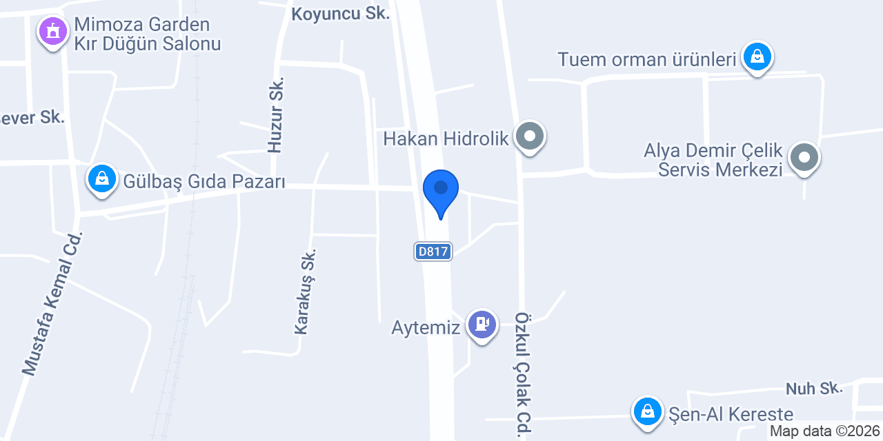 MEKA YASSI ÇELİK ÜRN.A.Ş. konumu