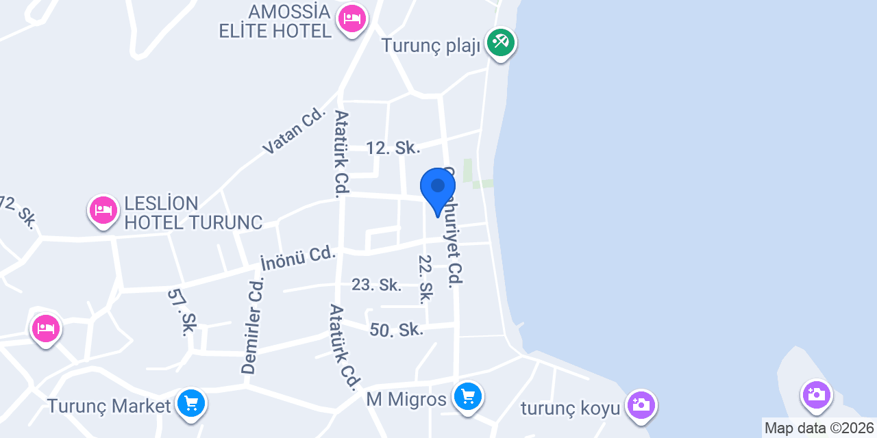 Özcan Beach Hotel konumu