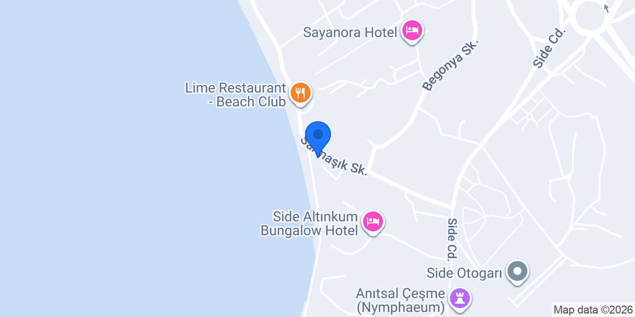 Side Beach Club Hotel konumu