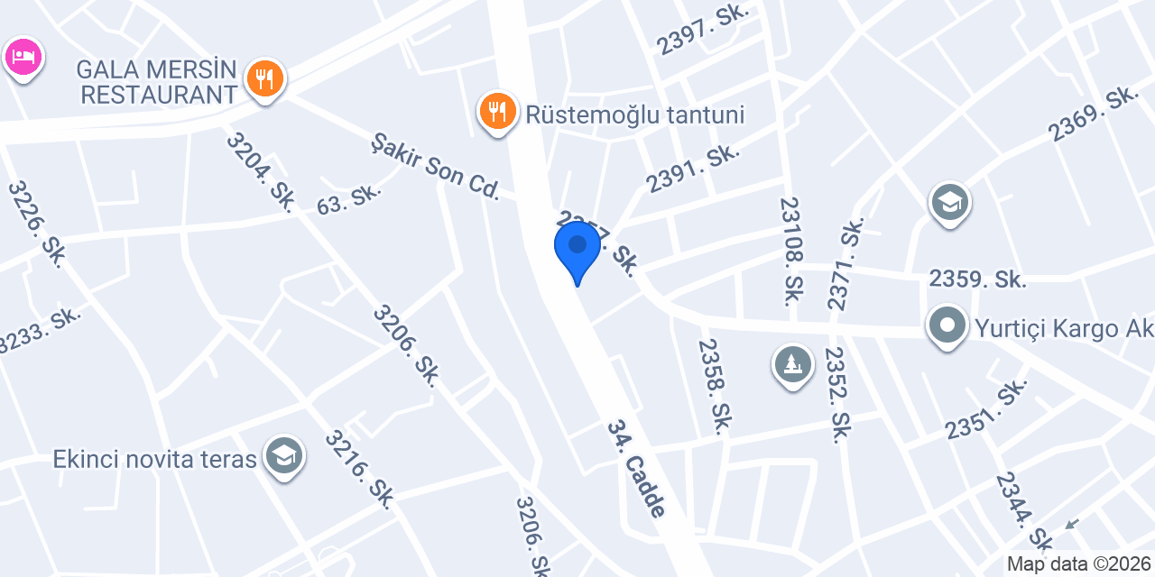 MERSİN PİLOT GARAGE OTO EKSPERTİZ konumu