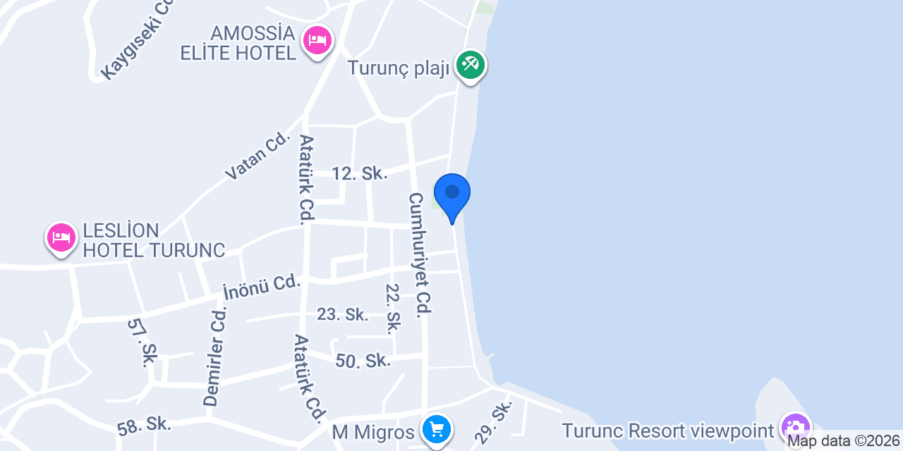 MARTI BEACH TURUNC konumu