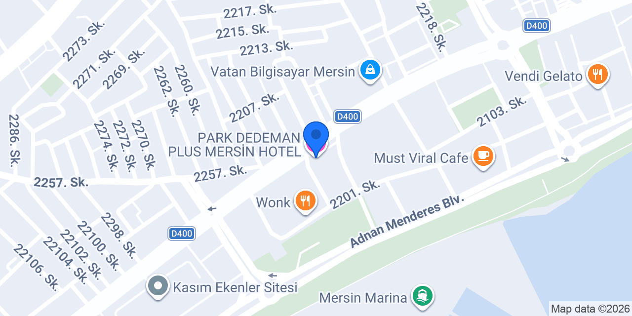 PARK DEDEMAN PLUS MERSİN HOTEL konumu