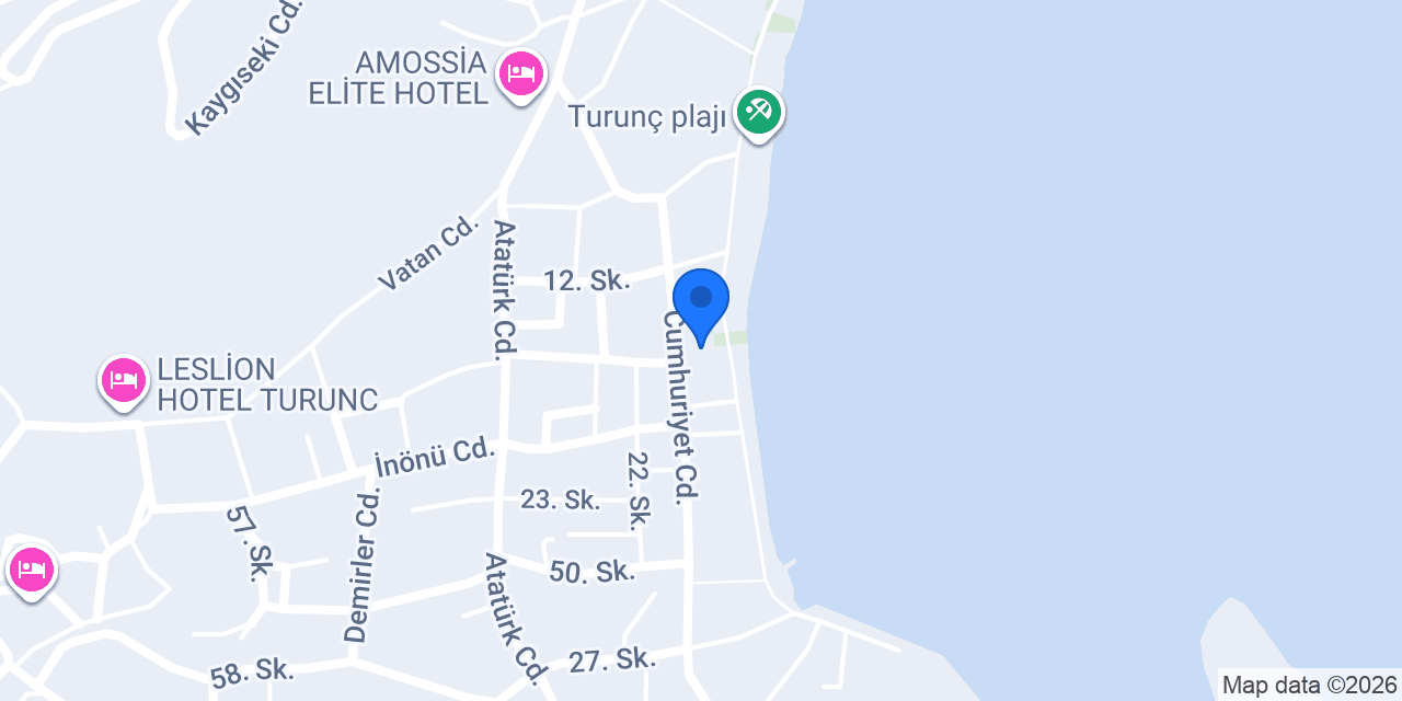 Turunç Malmen Otel konumu