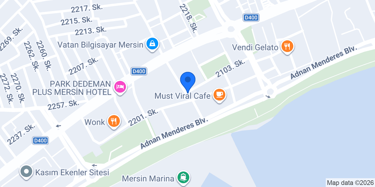 Mersin Anadolu Lisesi konumu