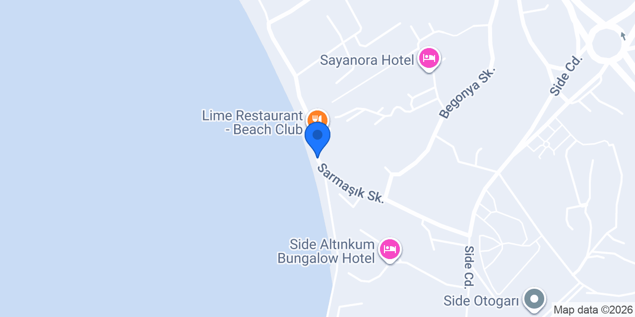 SUNPRIME DOĞAN SİDE BEACH +16 konumu