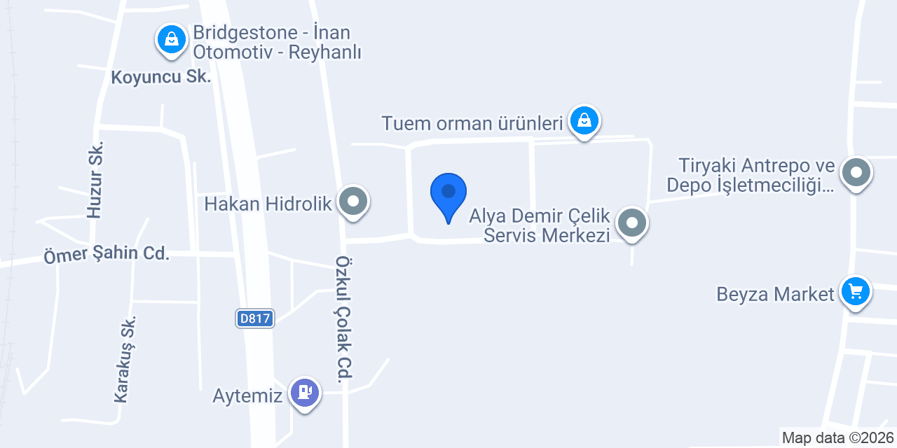 Arma Çelik Hasır Tel Çivi konumu