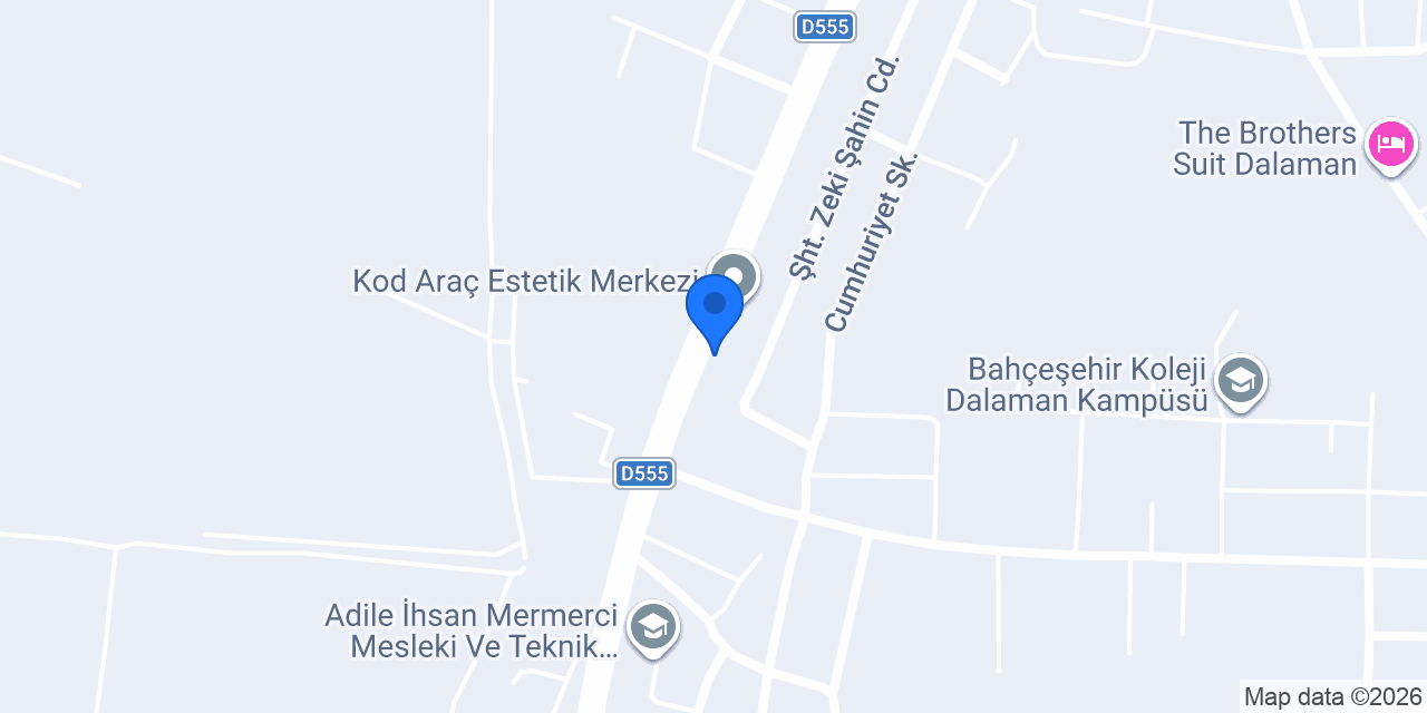 Dalaman Silver Araç Kiralama konumu