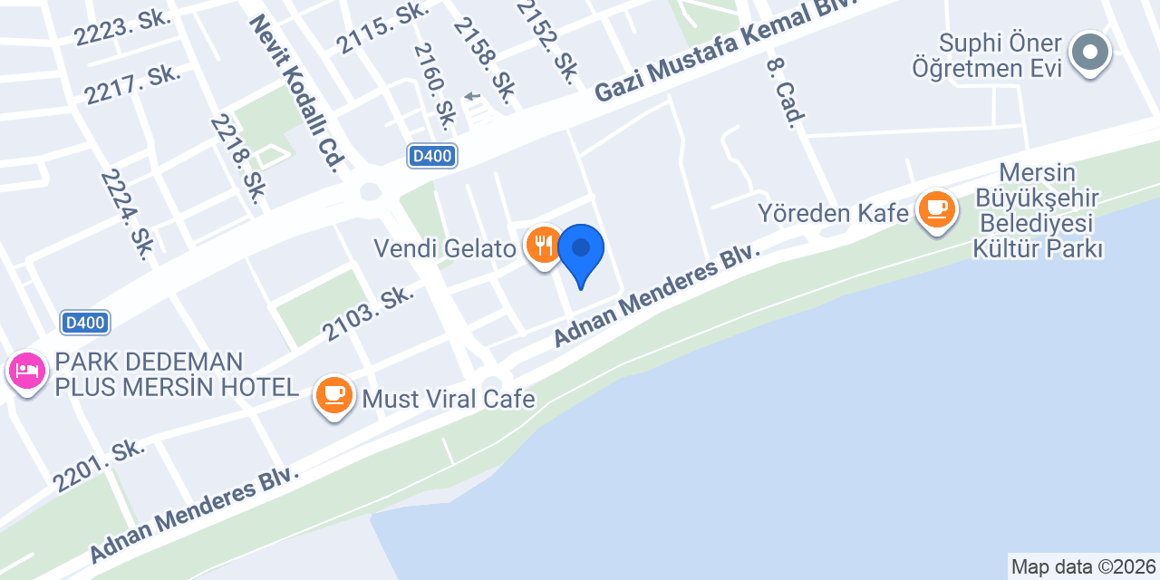 Ot Cafe Mersin Sahil konumu