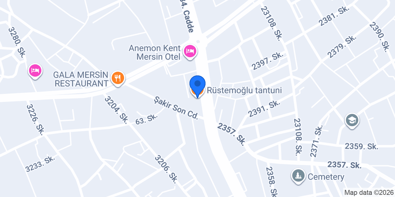 Rüstemoğlu tantuni konumu