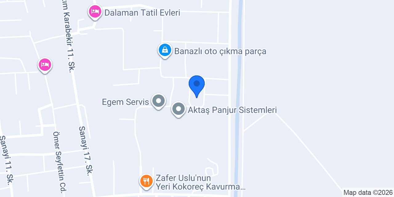 Dalaman plastik konumu
