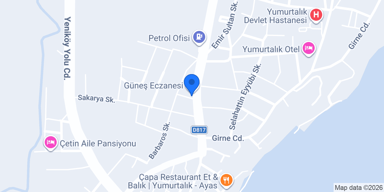 Sena Eczanesi konumu