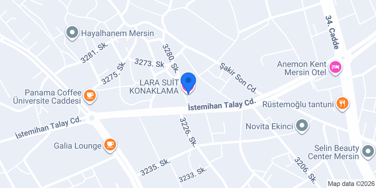 LARA SUİT KONAKLAMA konumu