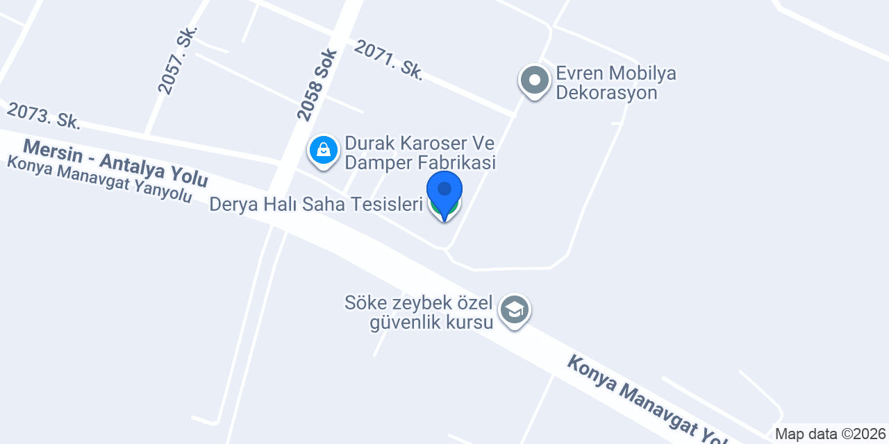 Derya Halı Saha Tesisleri konumu
