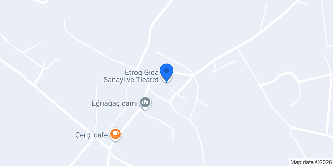 Etrog Gıda Sanayi ve Ticaret konumu