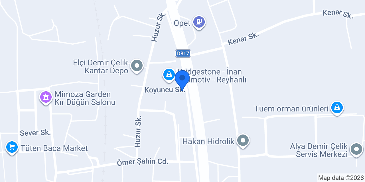 Hatay Birlik Motorlu Araçlar Bakım Onarım konumu