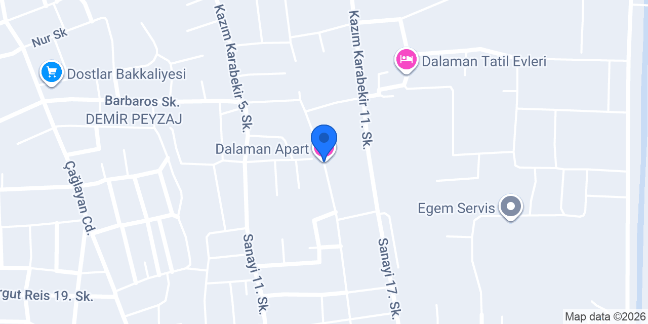 Dalaman Apart konumu