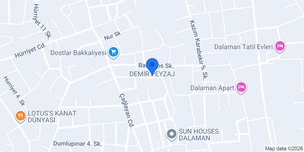 DEMİR PEYZAJ konumu