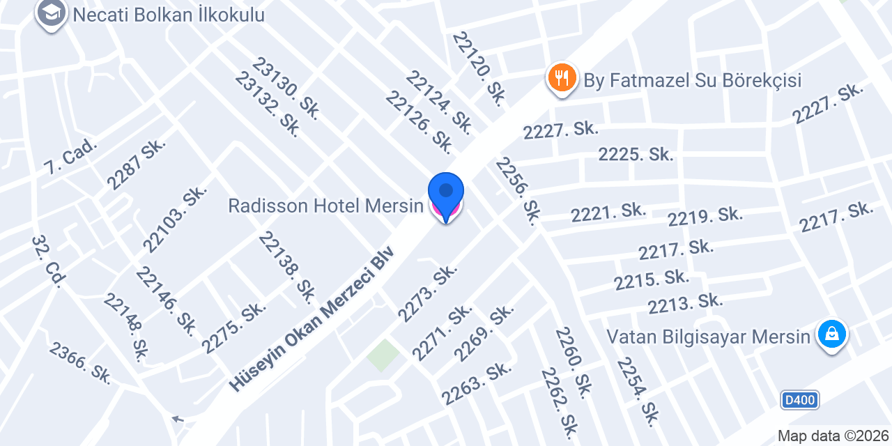 Radisson Hotel Mersin konumu