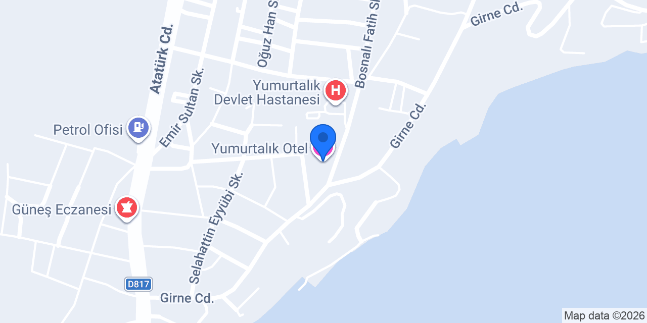 Yumurtalık Otel konumu