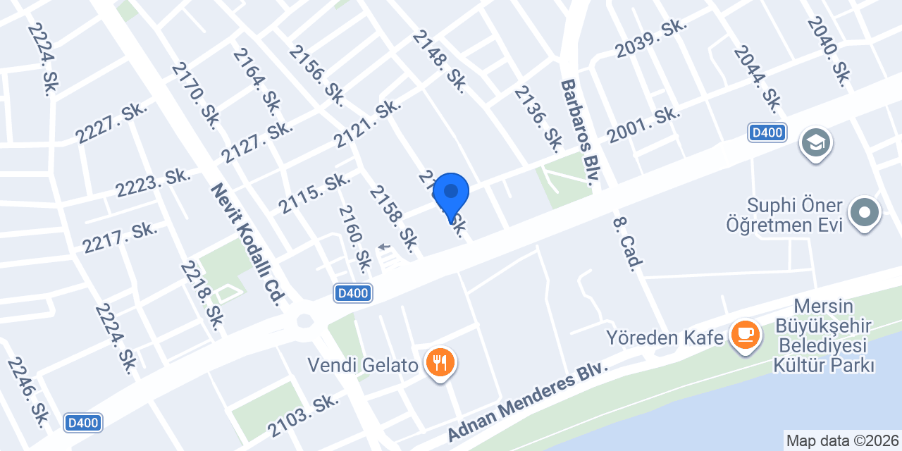 Zeplin Mersin Rent a Car konumu