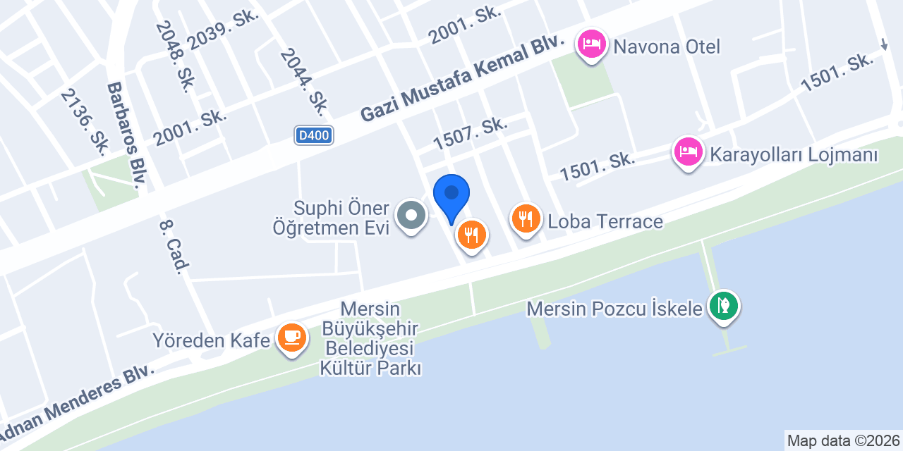 Zerya Çiçek Mersin konumu