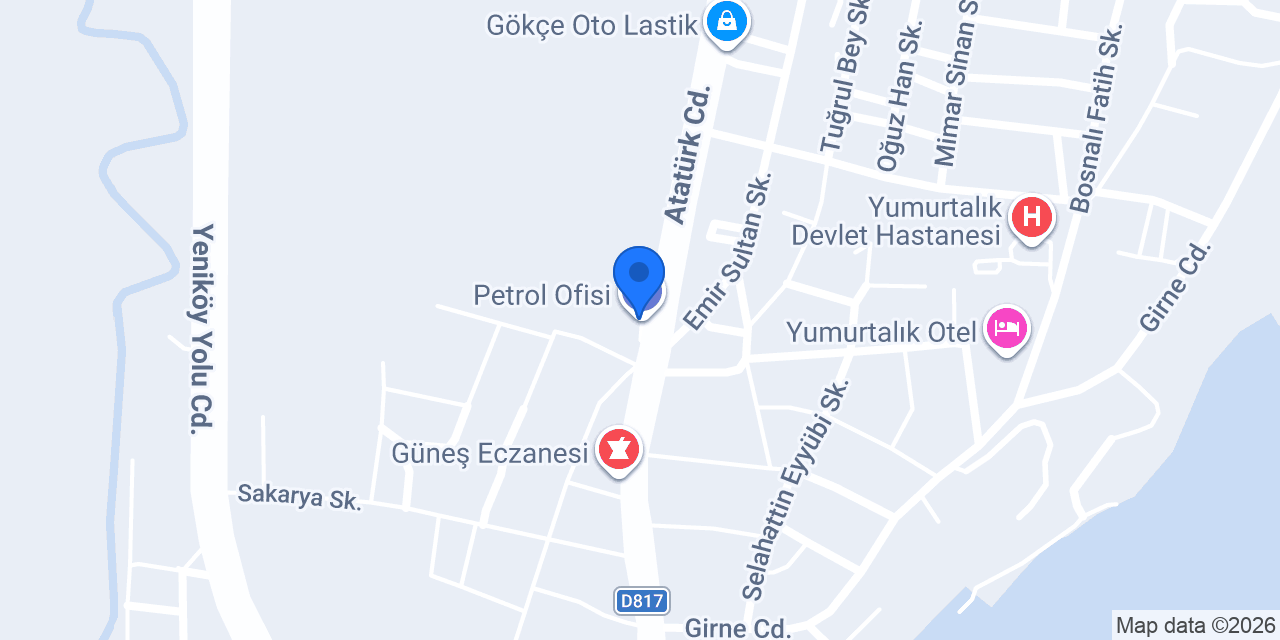 Petrol Ofisi konumu