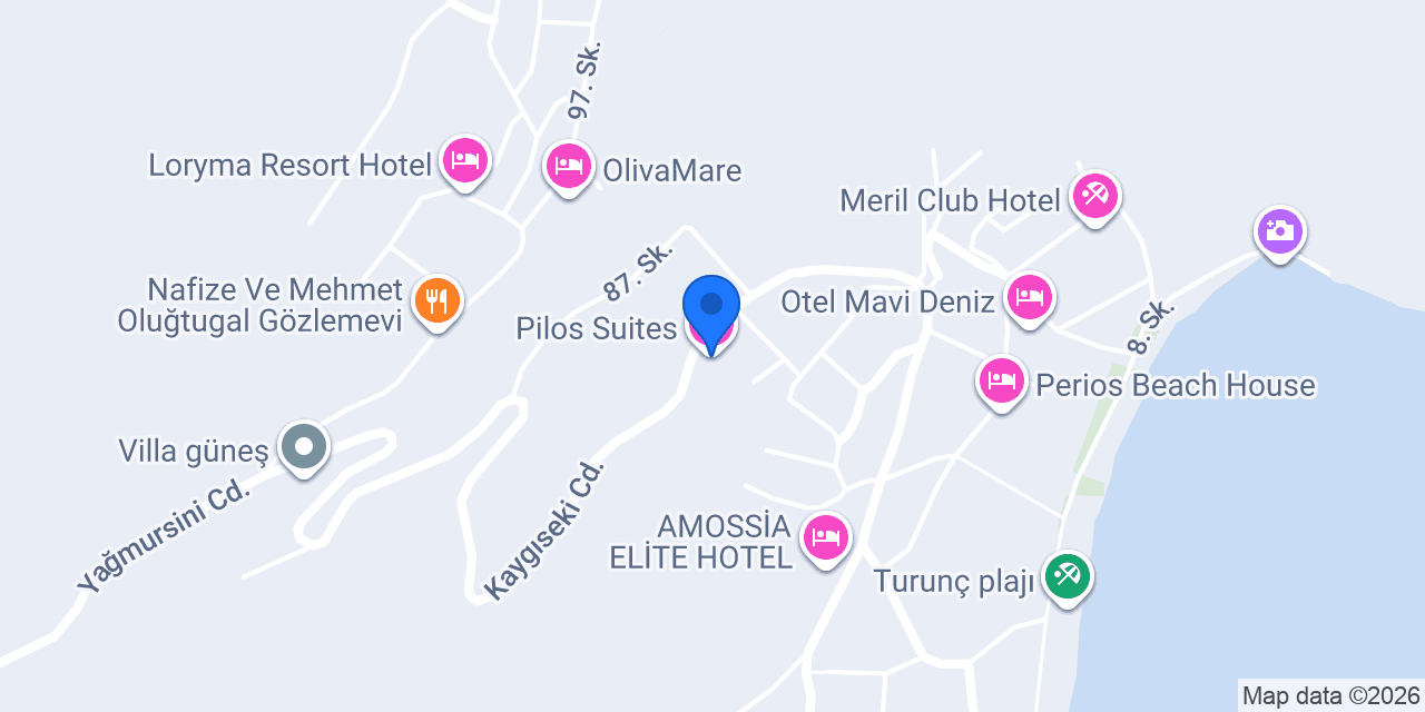 Pilos Suites konumu