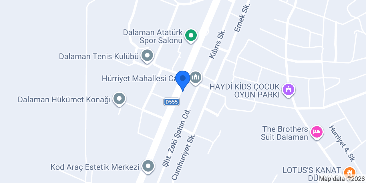 Dalaman Rock Transfers konumu