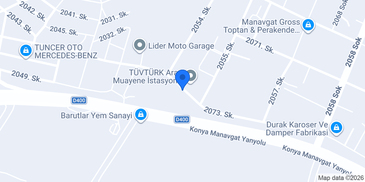 Yar Opel servisi konumu