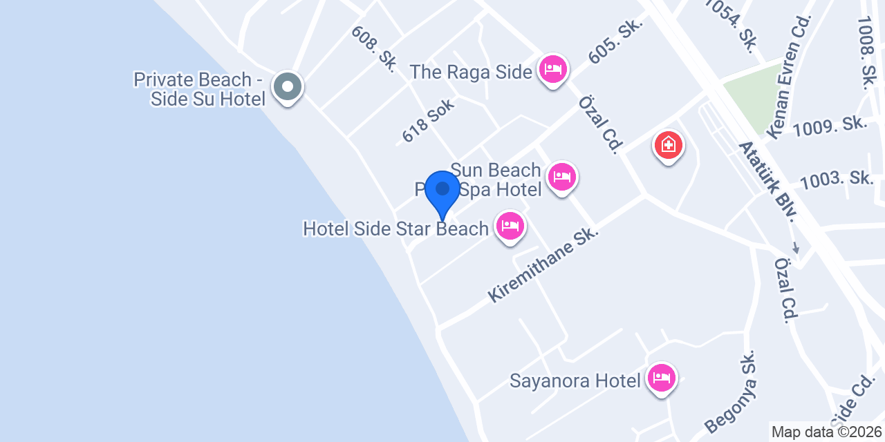 Simus Beach Hotel konumu