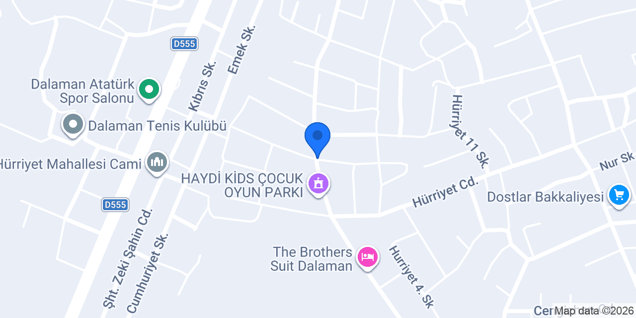 ELİBOL DÖNER DALAMAN konumu