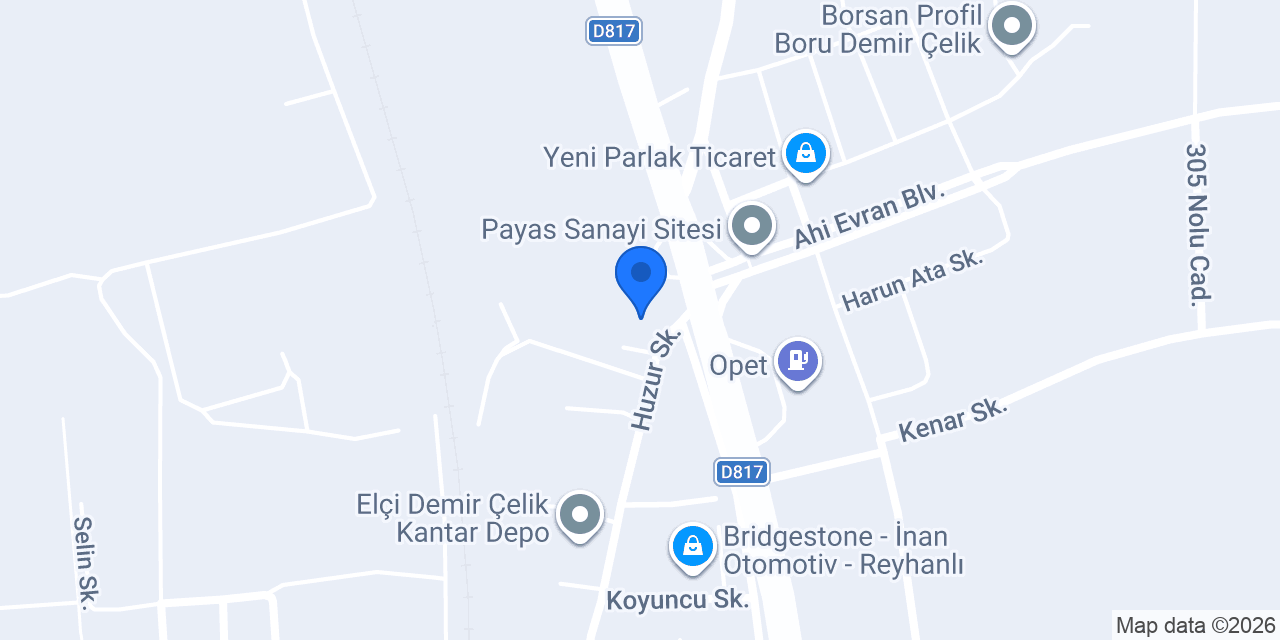 Fora iş makinaları ve metal konumu