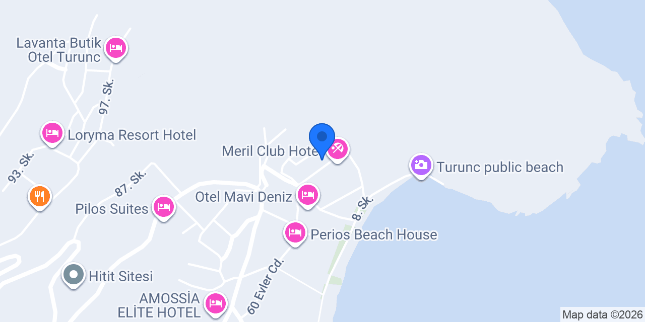Eden Pyara Hotel Turunç konumu