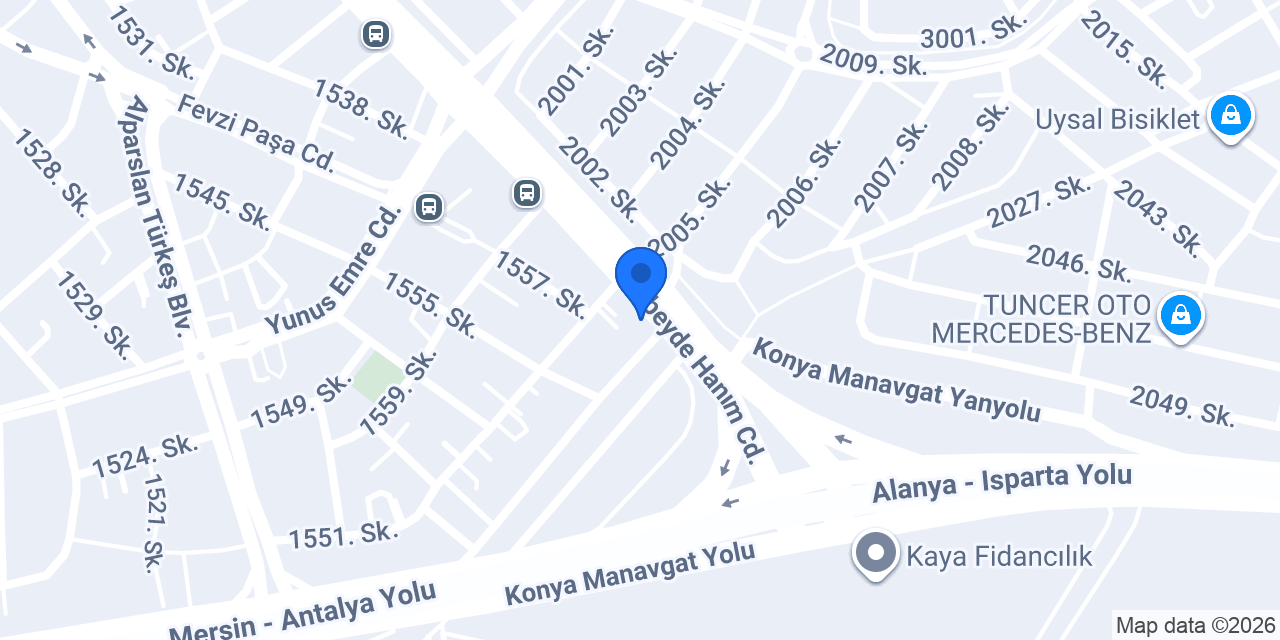 Garanti BBVA Manavgat Sanayi Şubesi konumu