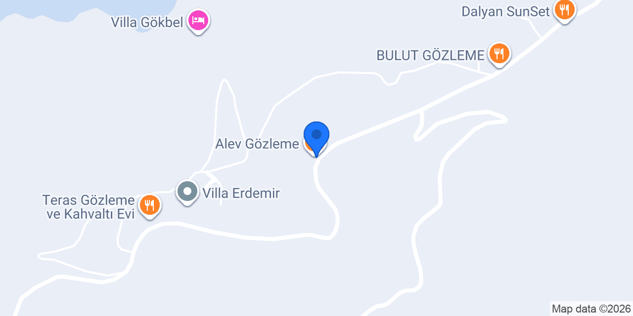 Alev Gözleme konumu
