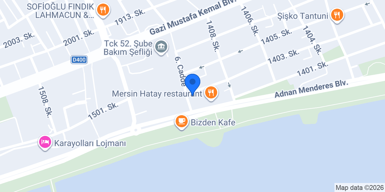 6. Cadde Ocakbaşı konumu