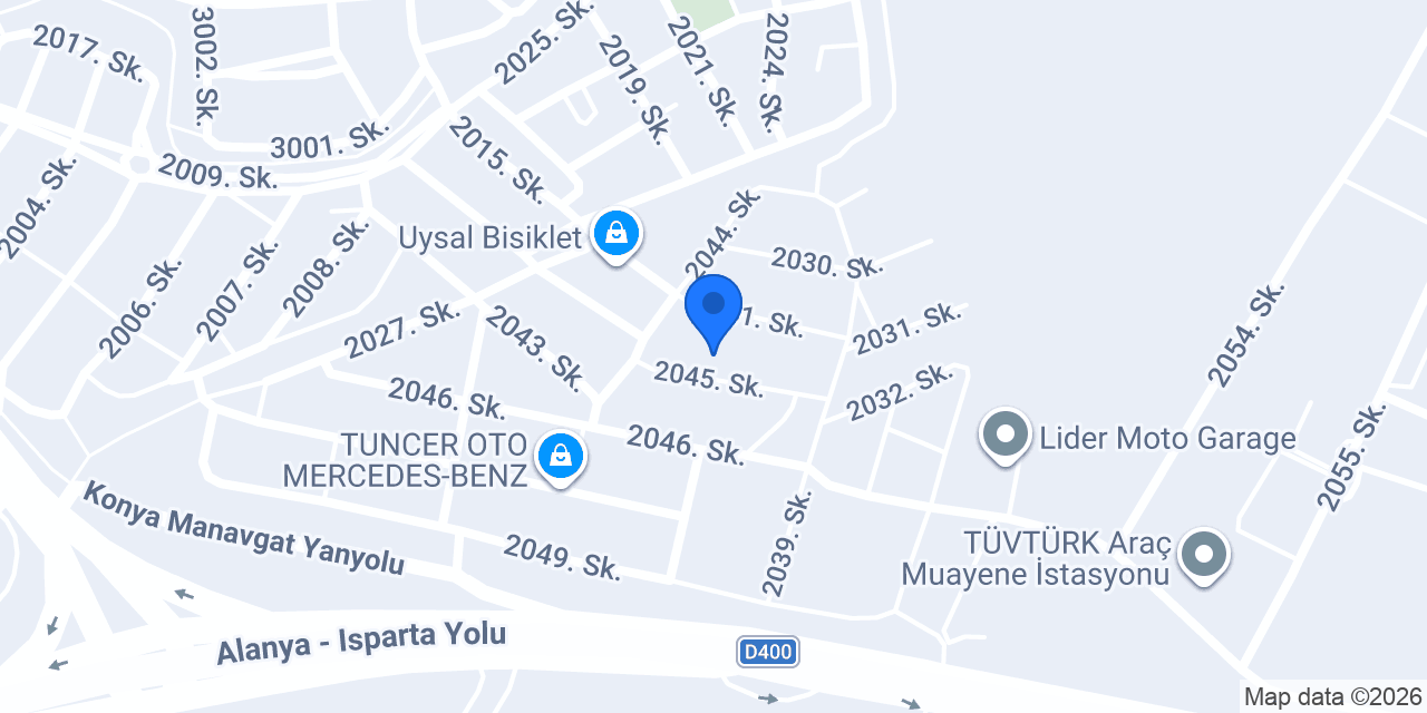 Ateş servis yedek parça konumu
