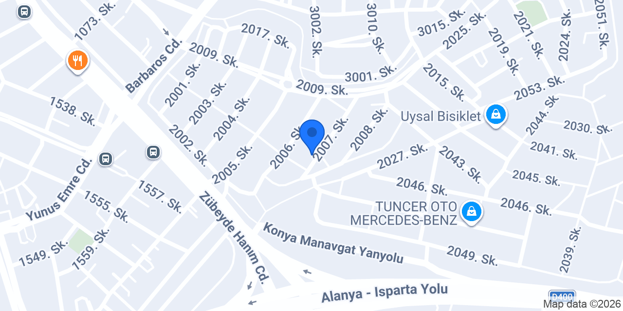 Manavgat Öztürk Ticaret konumu
