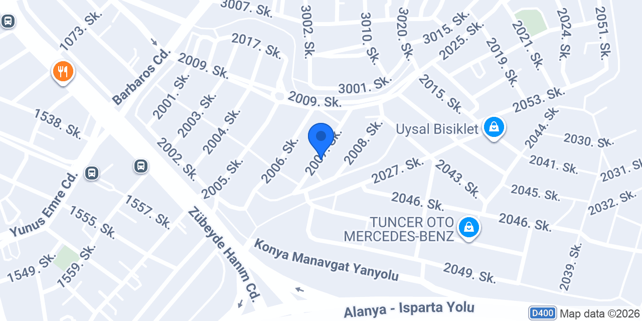 Yeşil Sigorta Manavgat konumu