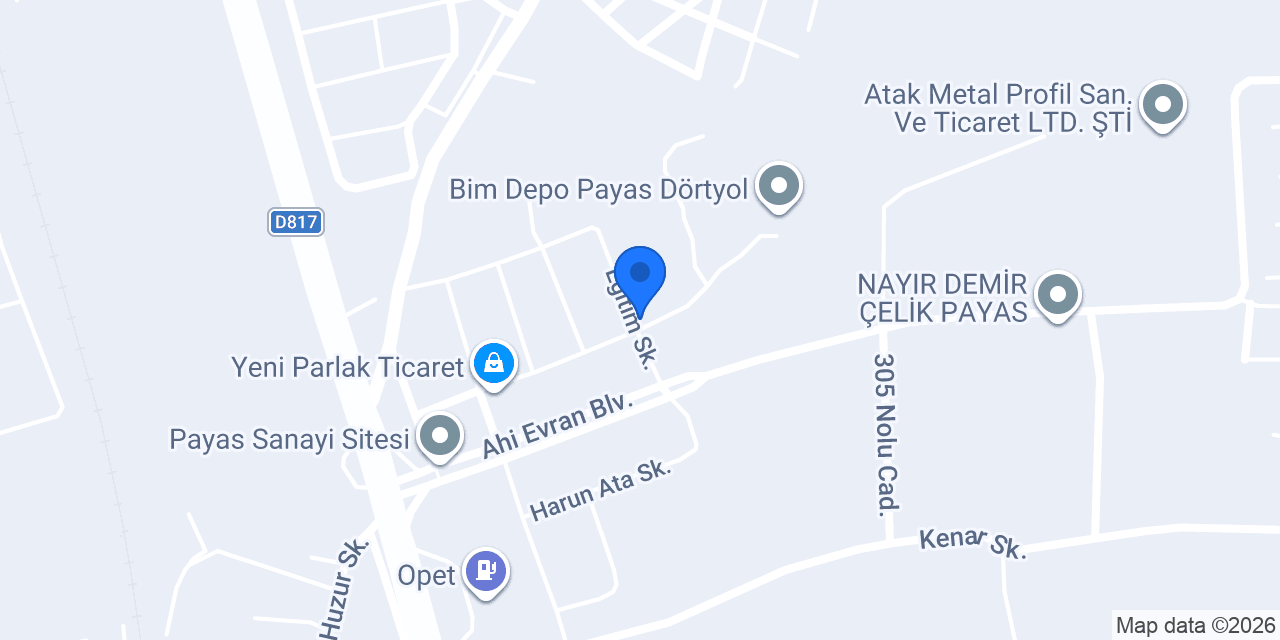 ATA METAL TEKNİK HIRDAVAT konumu