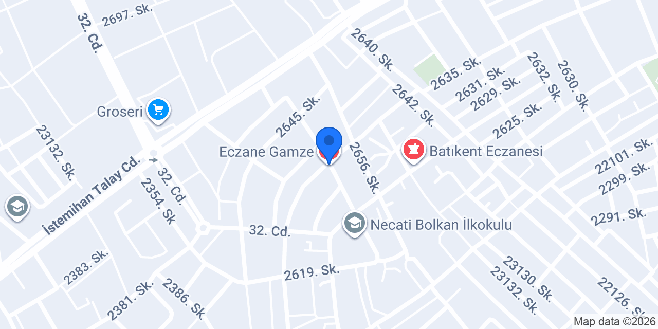 Eczane Gamze konumu
