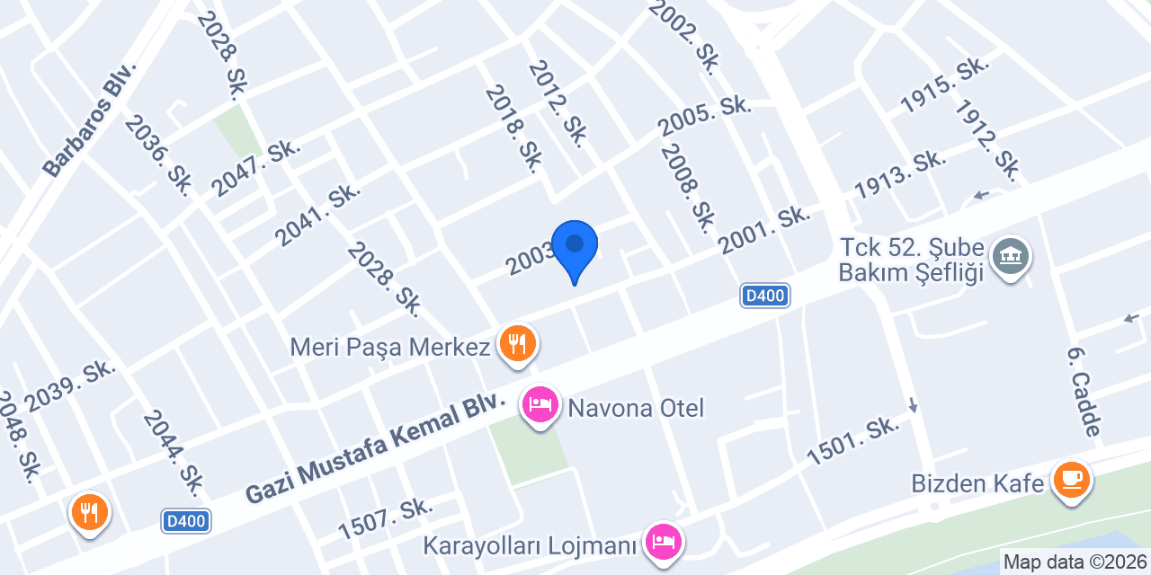 Mersin Çiçek konumu