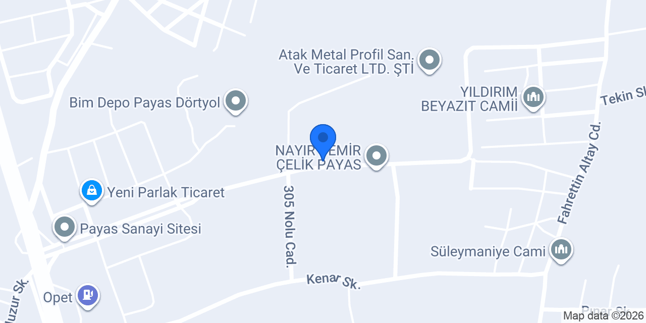 Söz Beton A.Ş. konumu