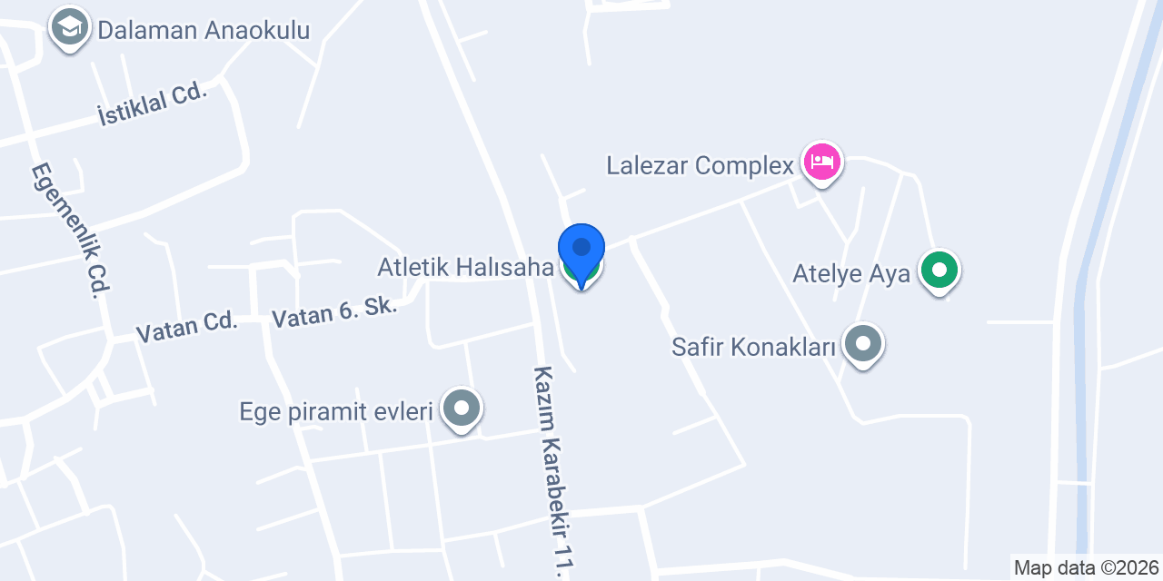 Atletik Halısaha konumu