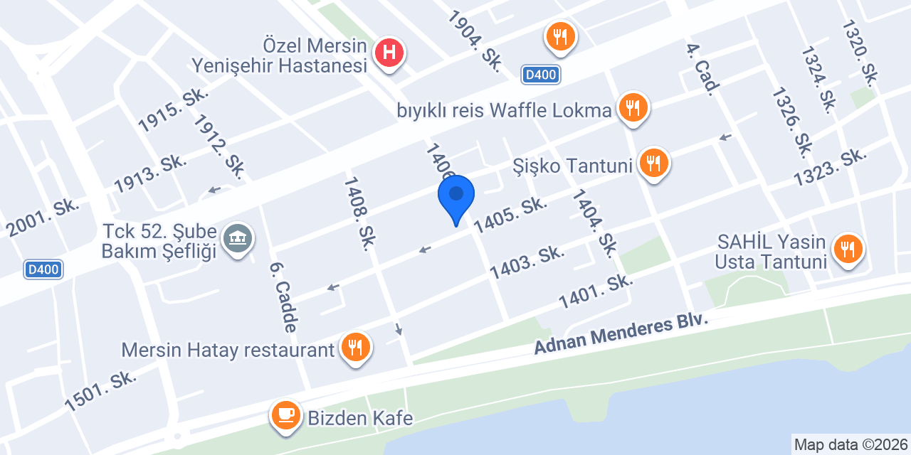 mersin king kebap konumu