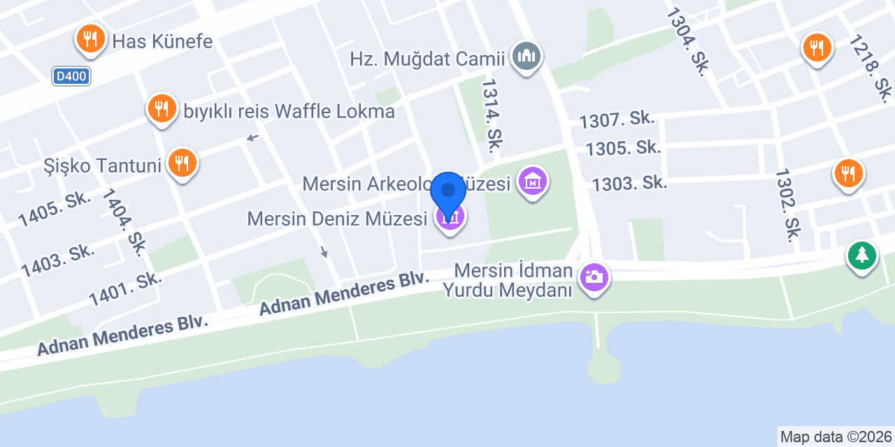 Mersin Deniz Müzesi konumu