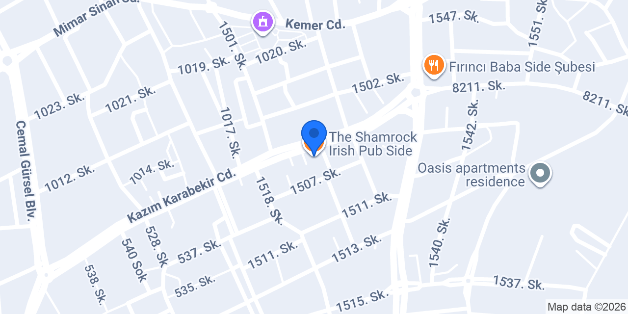 The Shamrock Irish Pub Side konumu